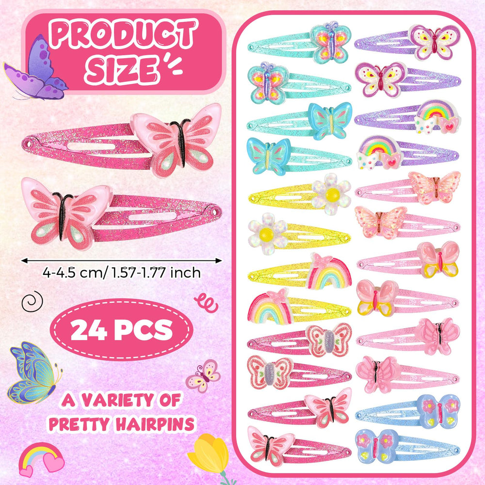 Hanaive unicorn sparkly clip adds shimmer while staying in place.