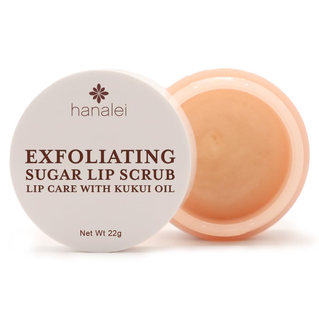 Hanalei exfoliante de labios con azúcar de caña hawaiano para suavidad