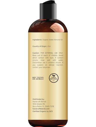 Handcraft Blends Aceite de Almendras Orgánico para masajes relajantes