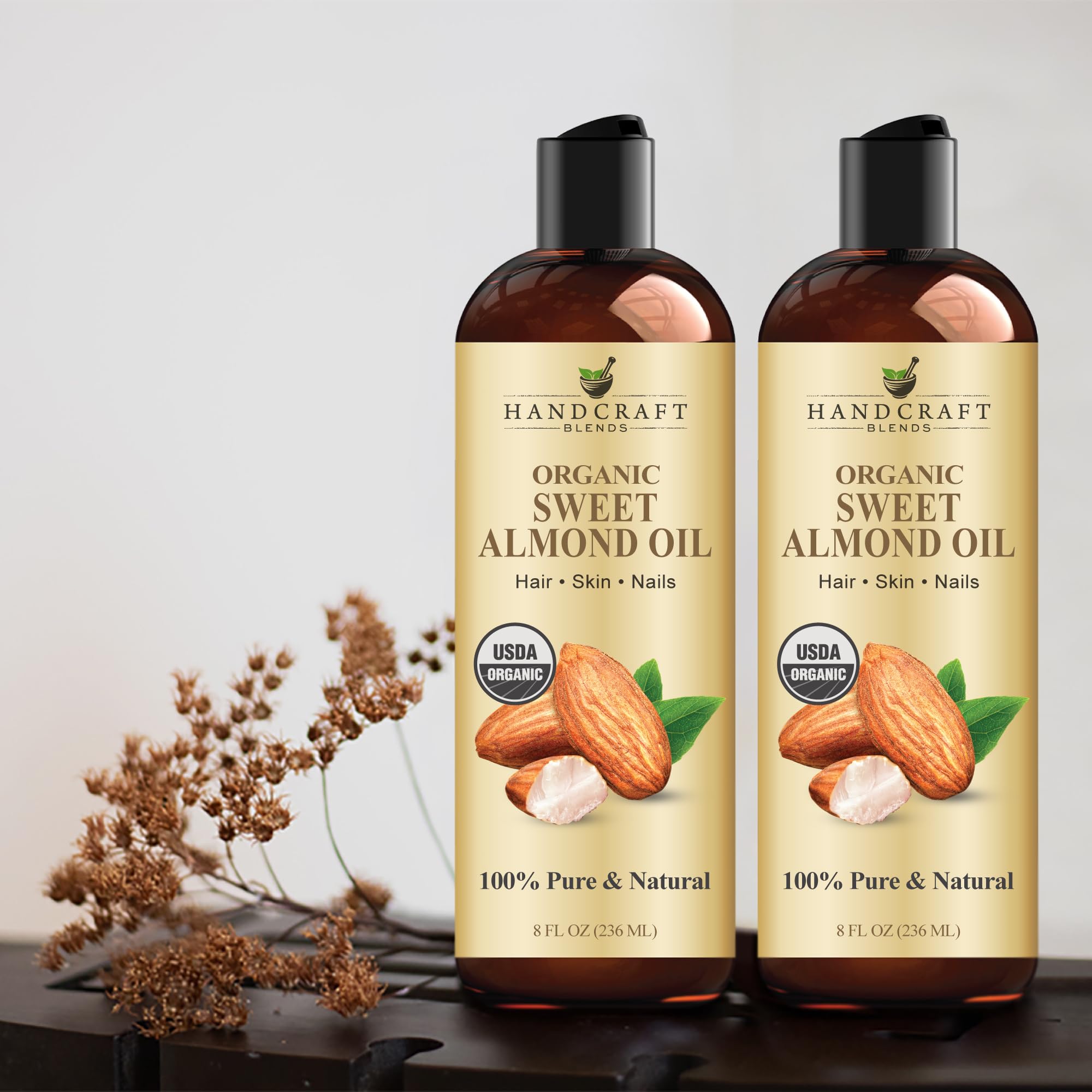 Handcraft Blends Aceite de Almendras Orgánico importado de España y cruelty-free