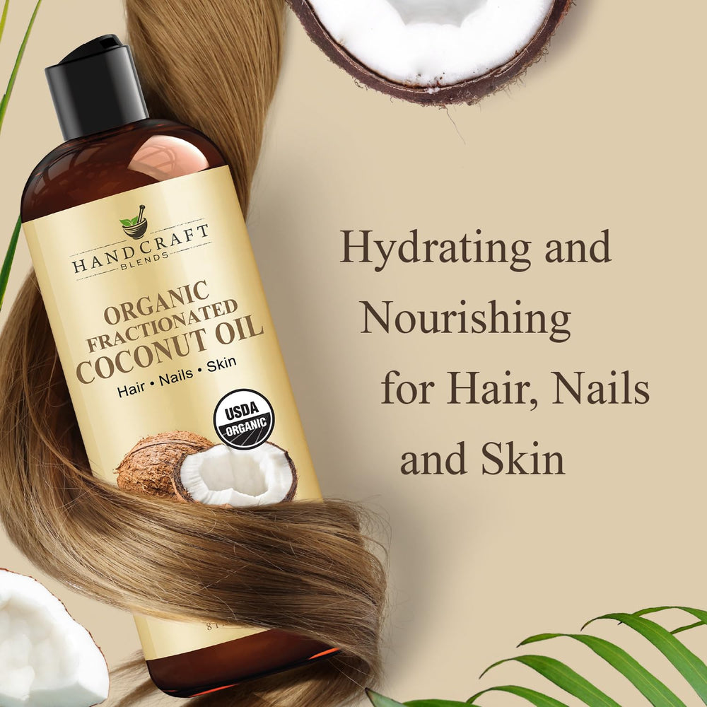 Handcraft Blends aceite coco fraccionado libre de crueldad, antioxidante natural para piel y cabello.