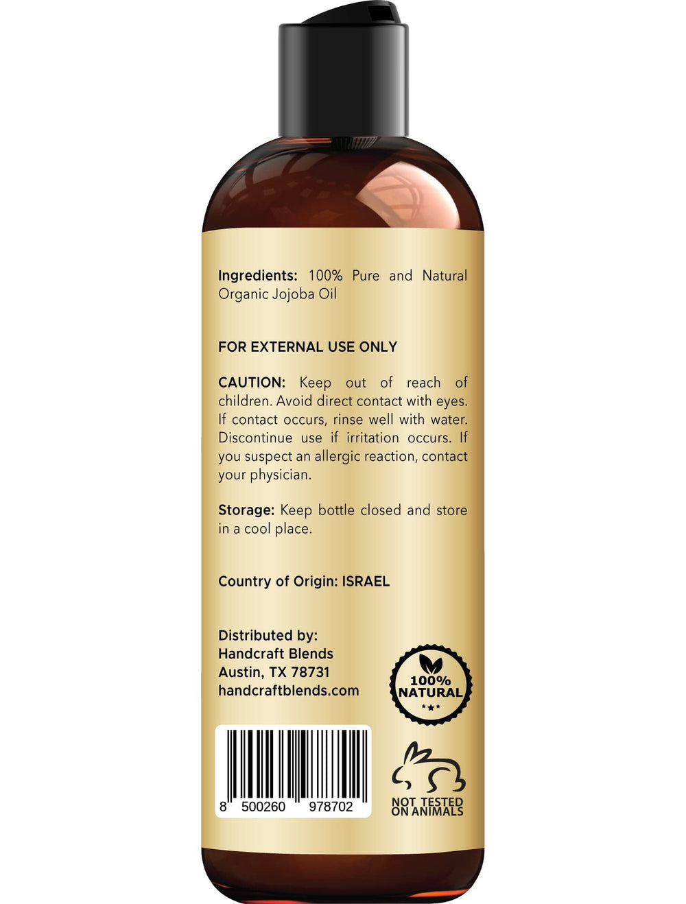 Handcraft Blends Jojoba para cabello: brillo y manejo del frizz.