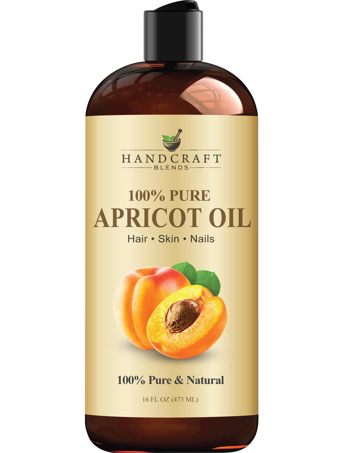 Handcraft Blends Apricot Kernel Oil bottle for skin care and hair nourishment