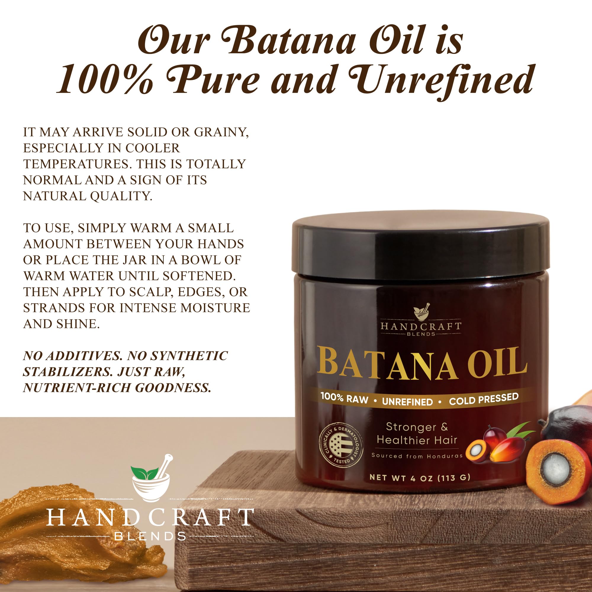 Handcraft Blends Batana, mascarilla capilar para cabello dañado.