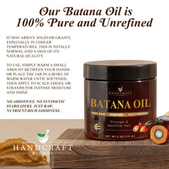 Handcraft Blends Batana, mascarilla capilar para cabello dañado.