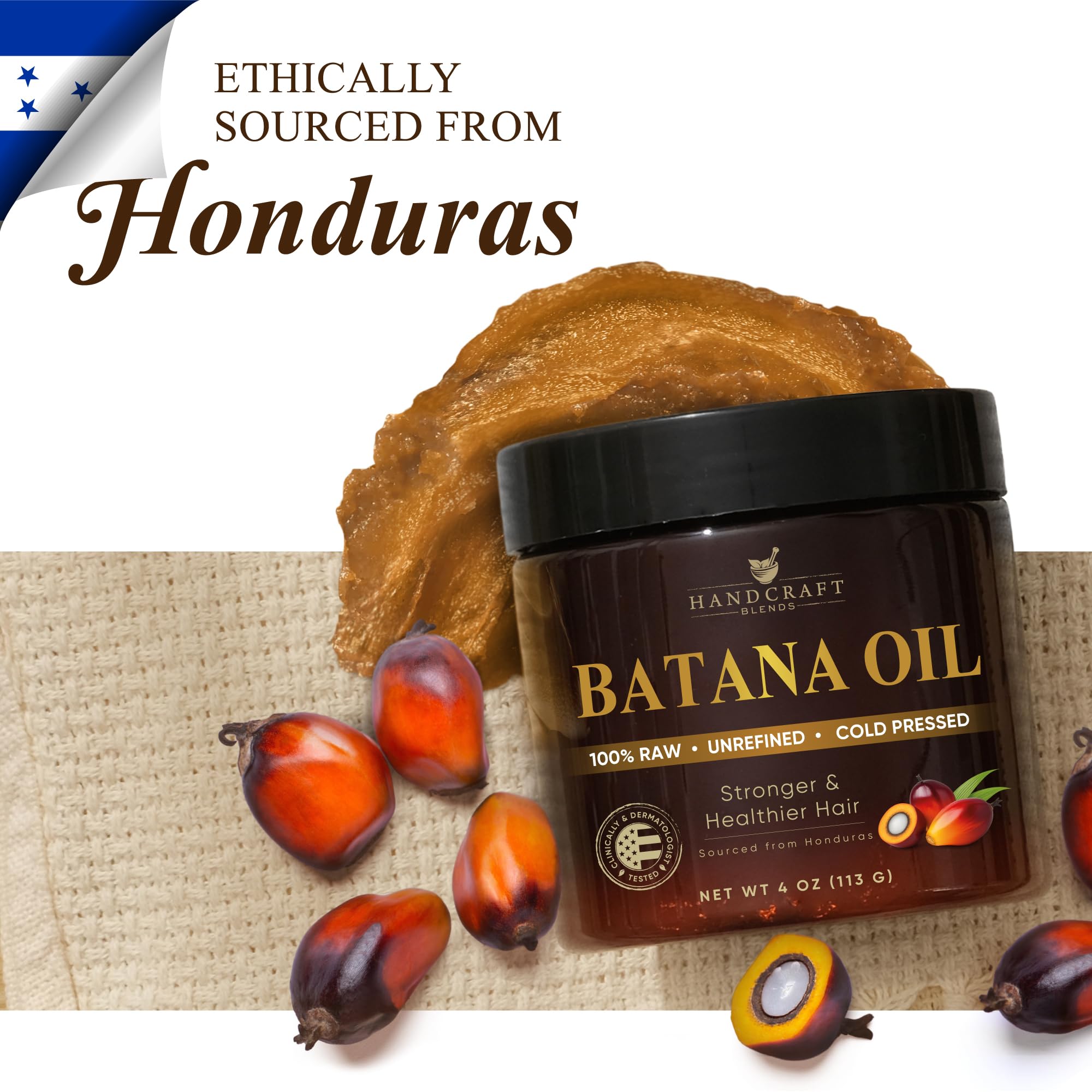 Handcraft Blends Batana, ingredientes nutritivos para el cabello.