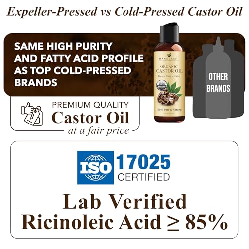 Handcraft Blends castor oil for hair care supports moisture and shine.