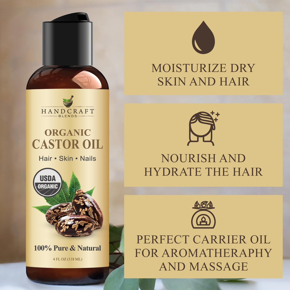 Handcraft Blends castor oil for massage provides smooth glide.