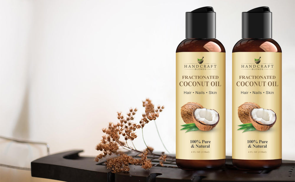 Handcraft Blends Fractionated Coconut Oil serves as a clean carrier for essential oil dilution.