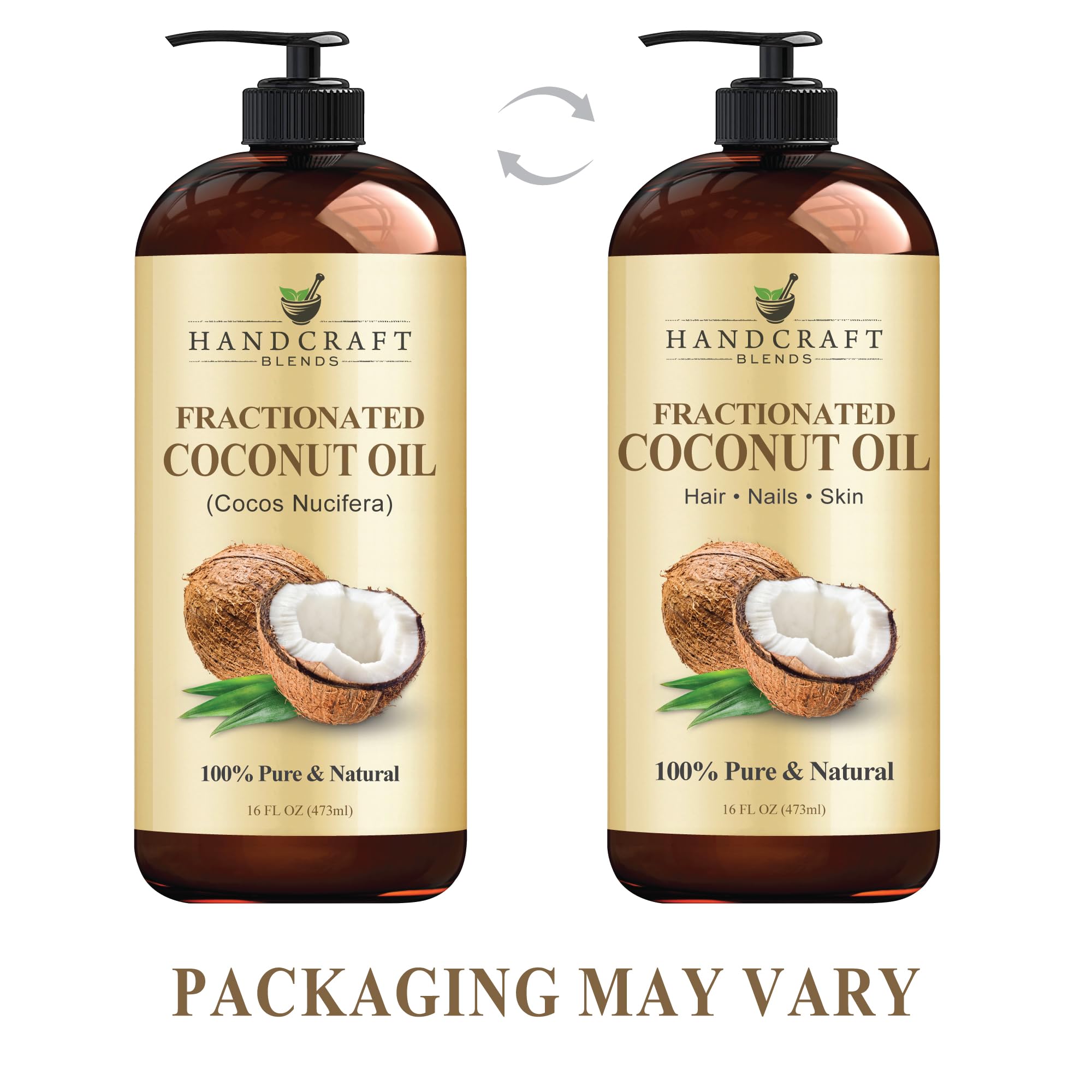 Hands performing a soothing hand massage with Handcraft Blends fractionated coconut oil.