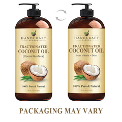 Hands performing a soothing hand massage with Handcraft Blends fractionated coconut oil.