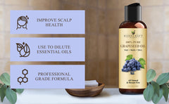 Handcraft Blends Grapeseed Oil in hand ready for massage.
