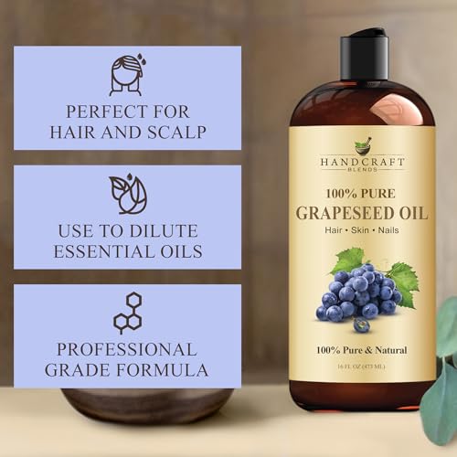 Handcraft Blends Grapeseed Oil on wood; lightweight texture absorbs quickly.