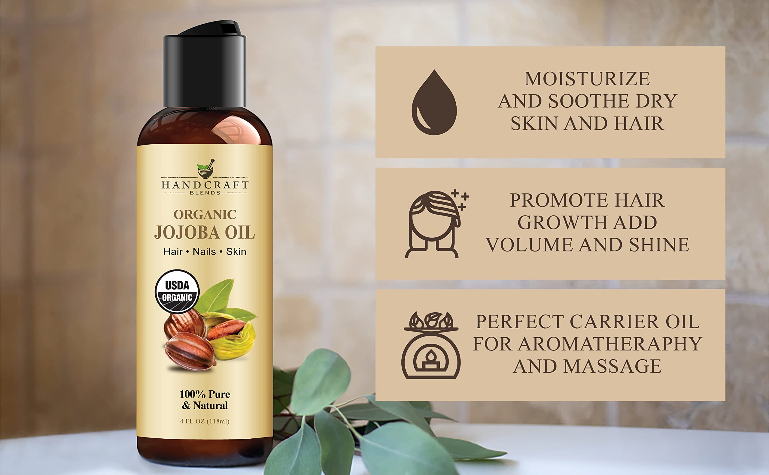 Handcraft Blends jojoba oil massage session for soothing nourishment