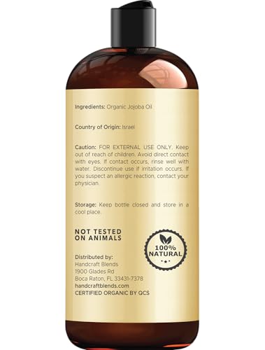 Handcraft Blends Jojoba Oil being poured for massage prep