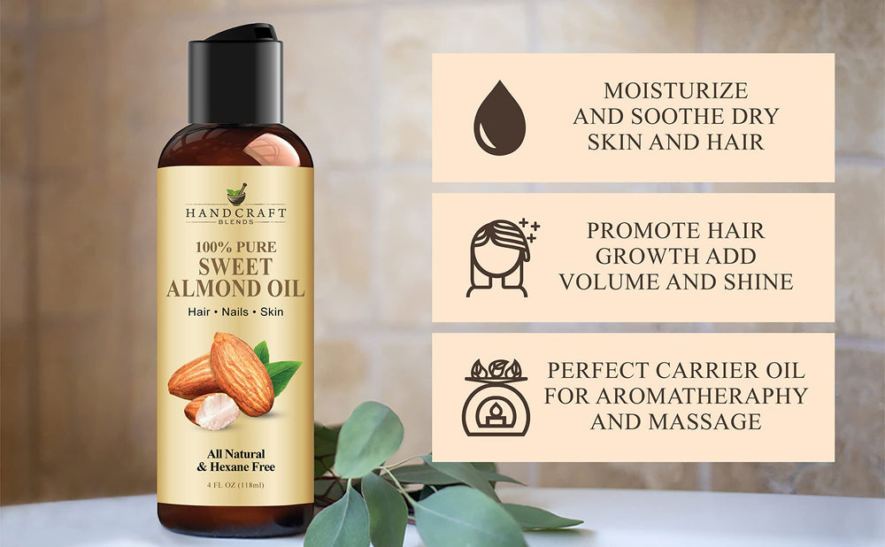 Relaxing massage using Handcraft Blends almond oil for soothing glide