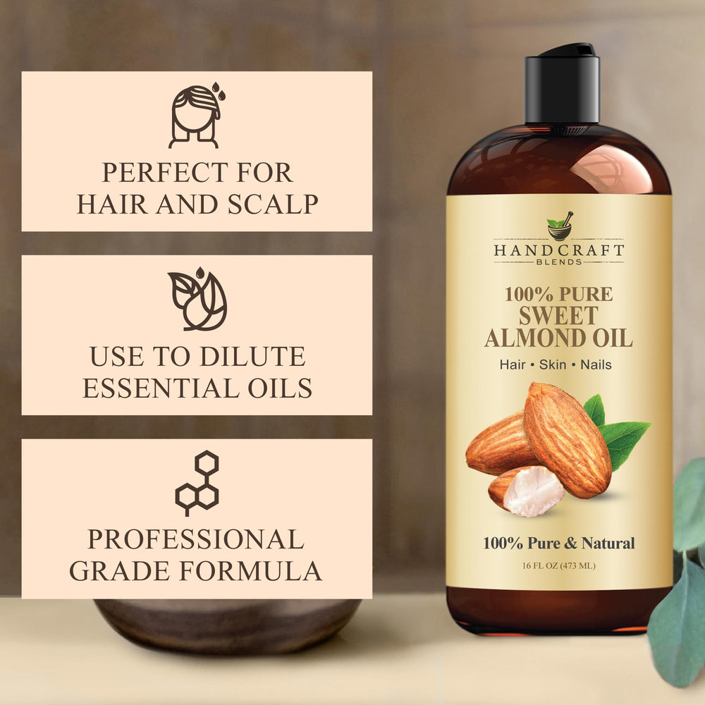 Handcraft Blends Sweet Almond Oil on skin after shower for moisturization