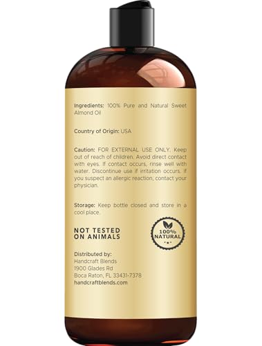 Handcraft Blends Sweet Almond Oil pump for easy massage and dilution