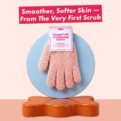 Handmade Heroes Tough Love: guantes exfoliantes para ducha, suavizan la piel durante la limpieza.
