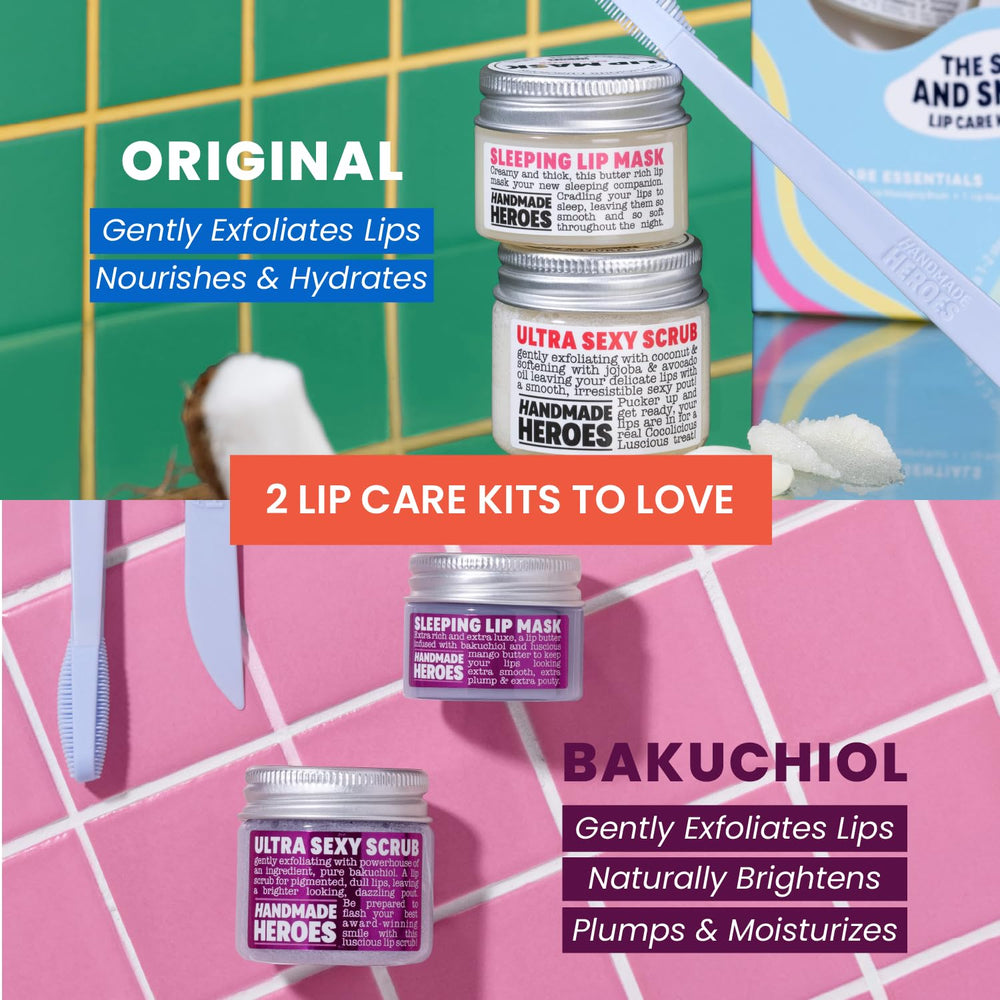 Gift-ready packaging of Handmade Heroes lip care set