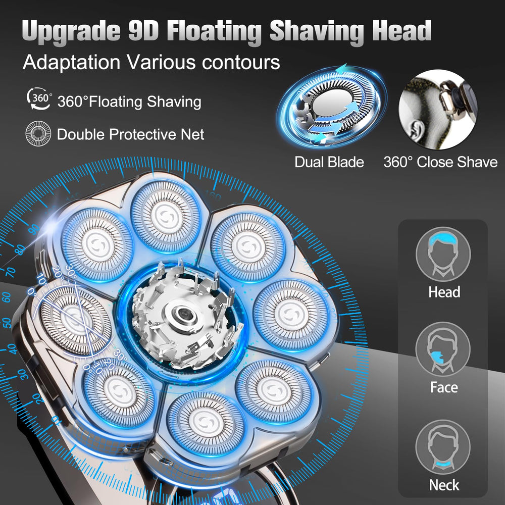 Handsomenemen 5-in-1 grooming kit includes head and nose/ear trimmer for versatile grooming
