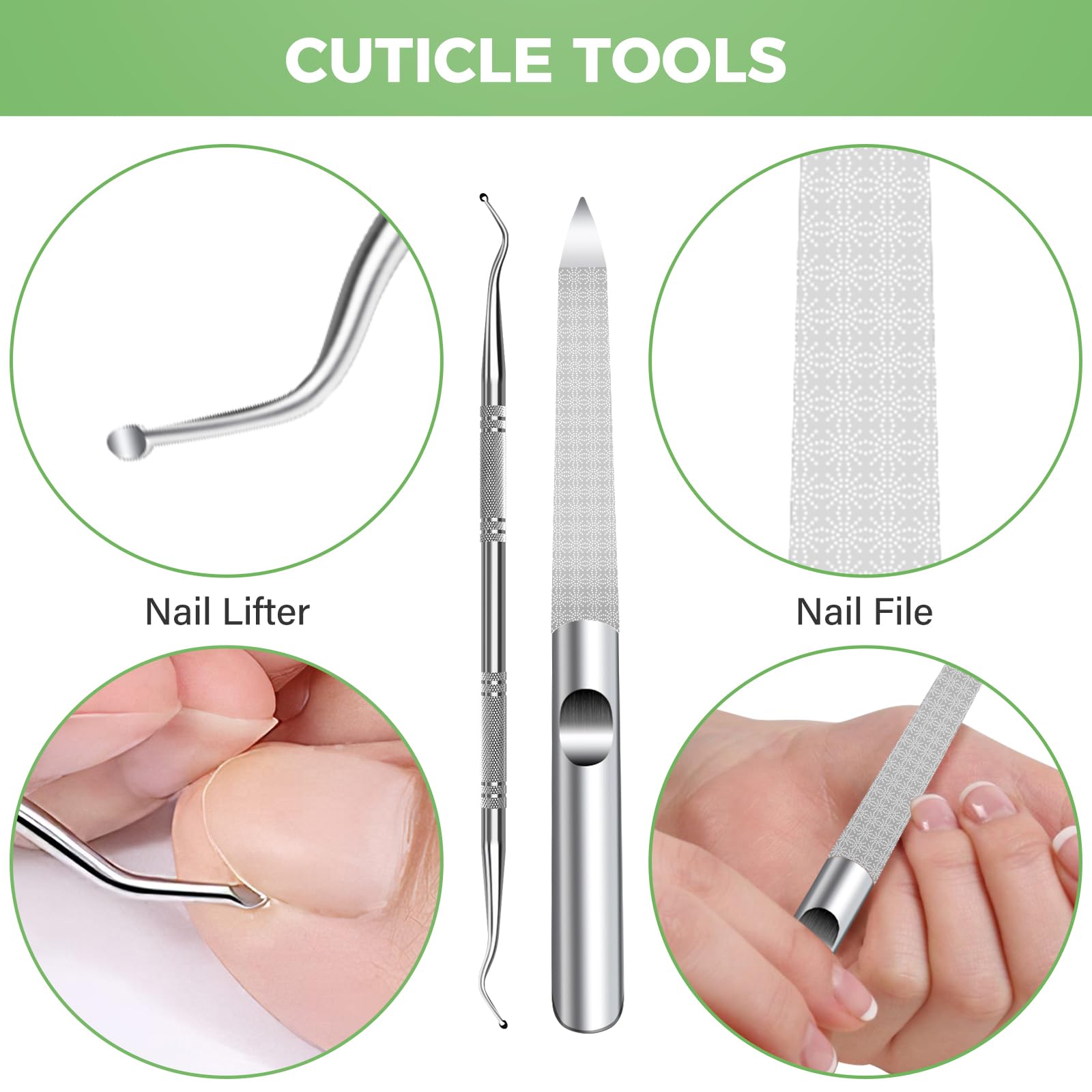 HANDWENG finger nail clippers with grip designed for steady, comfortable use.
