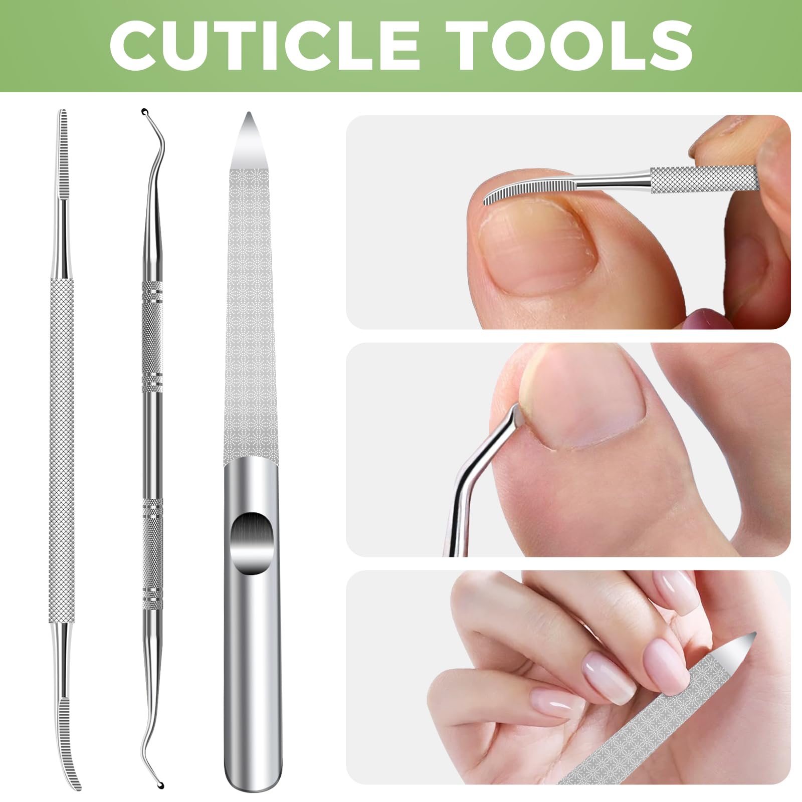 HANDWENG ingrown nail file included for precise maintenance