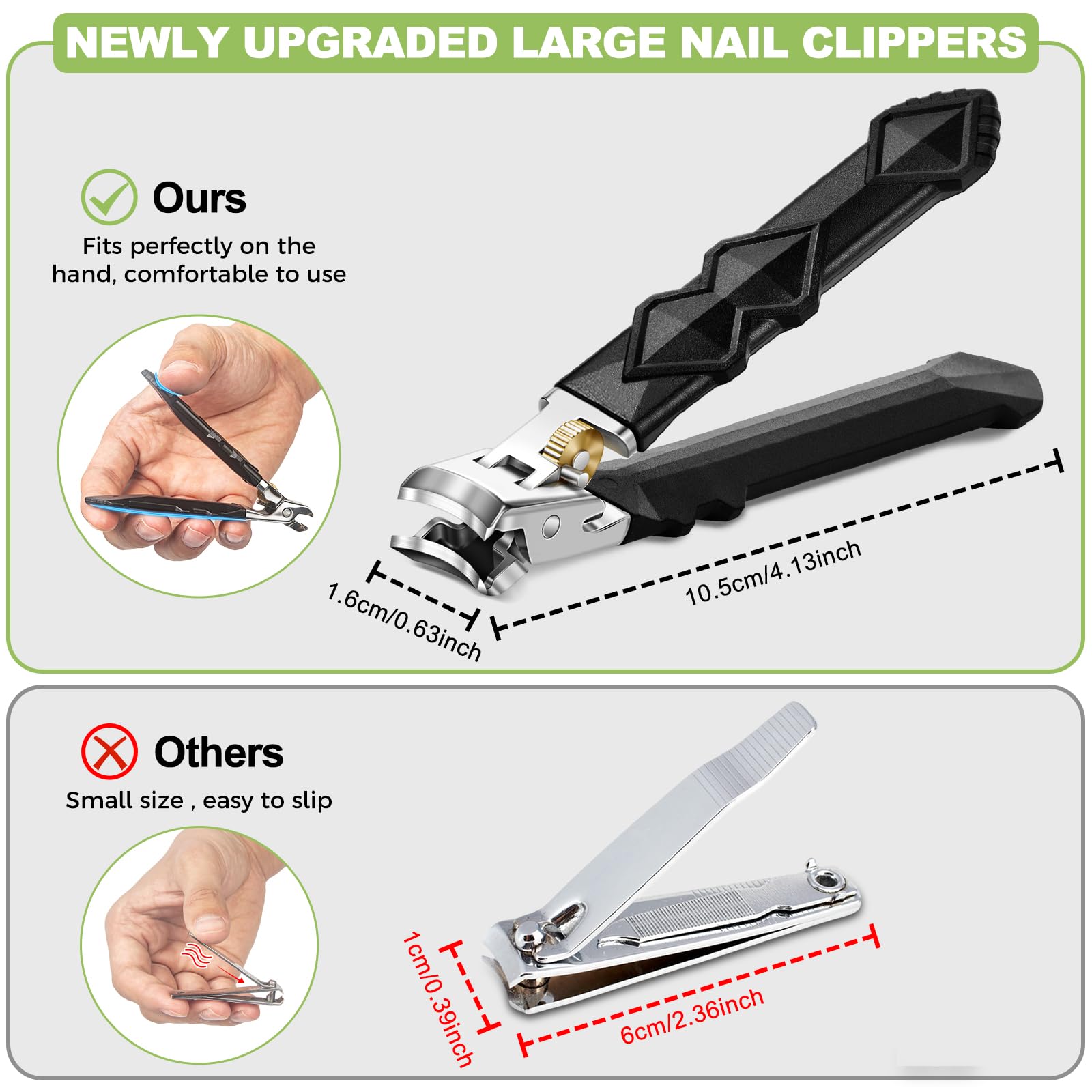 HandWeng nail file smooths edges after clipping.