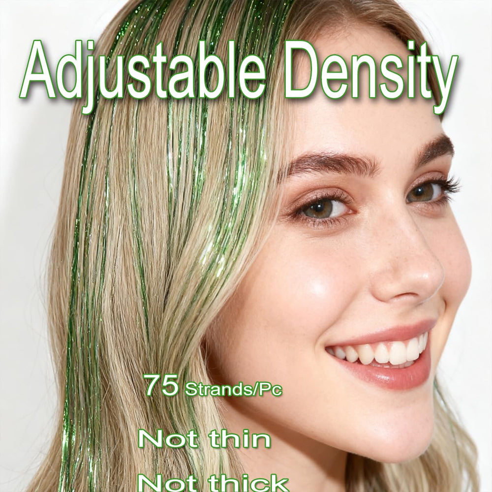 HandWig clip-in sparkle strands for quick, secure application without glue.