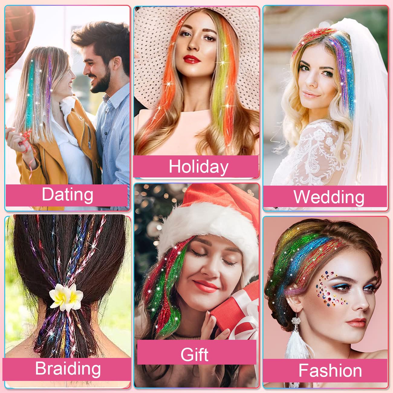 HandWig easy clip-in look ideal for parties, festivals, or military events.