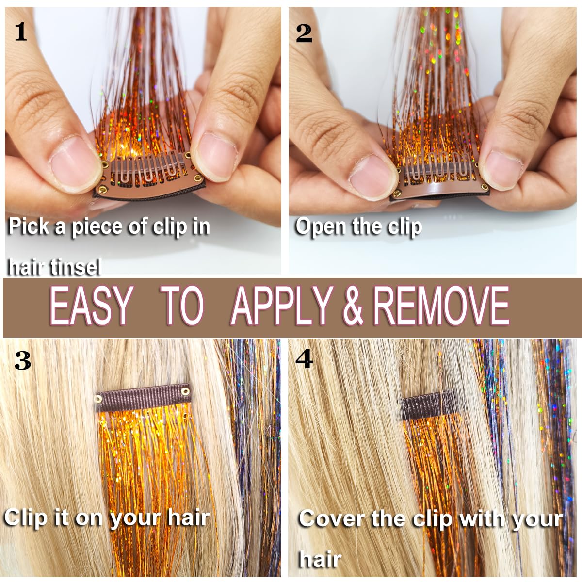 HandWig vibrant olive-green tinsel that resists fading and reuses for events.