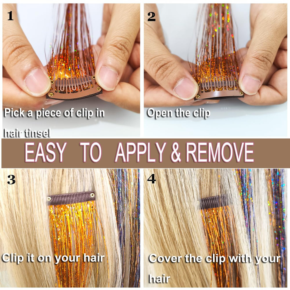 HandWig vibrant olive-green tinsel that resists fading and reuses for events.