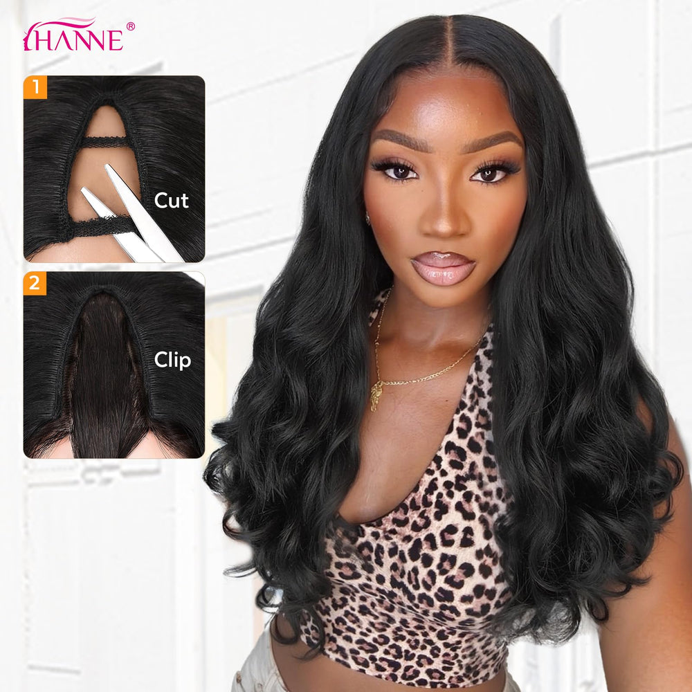 HANNE Yaki Curly V Part Wig inner cap construction for all-day comfort