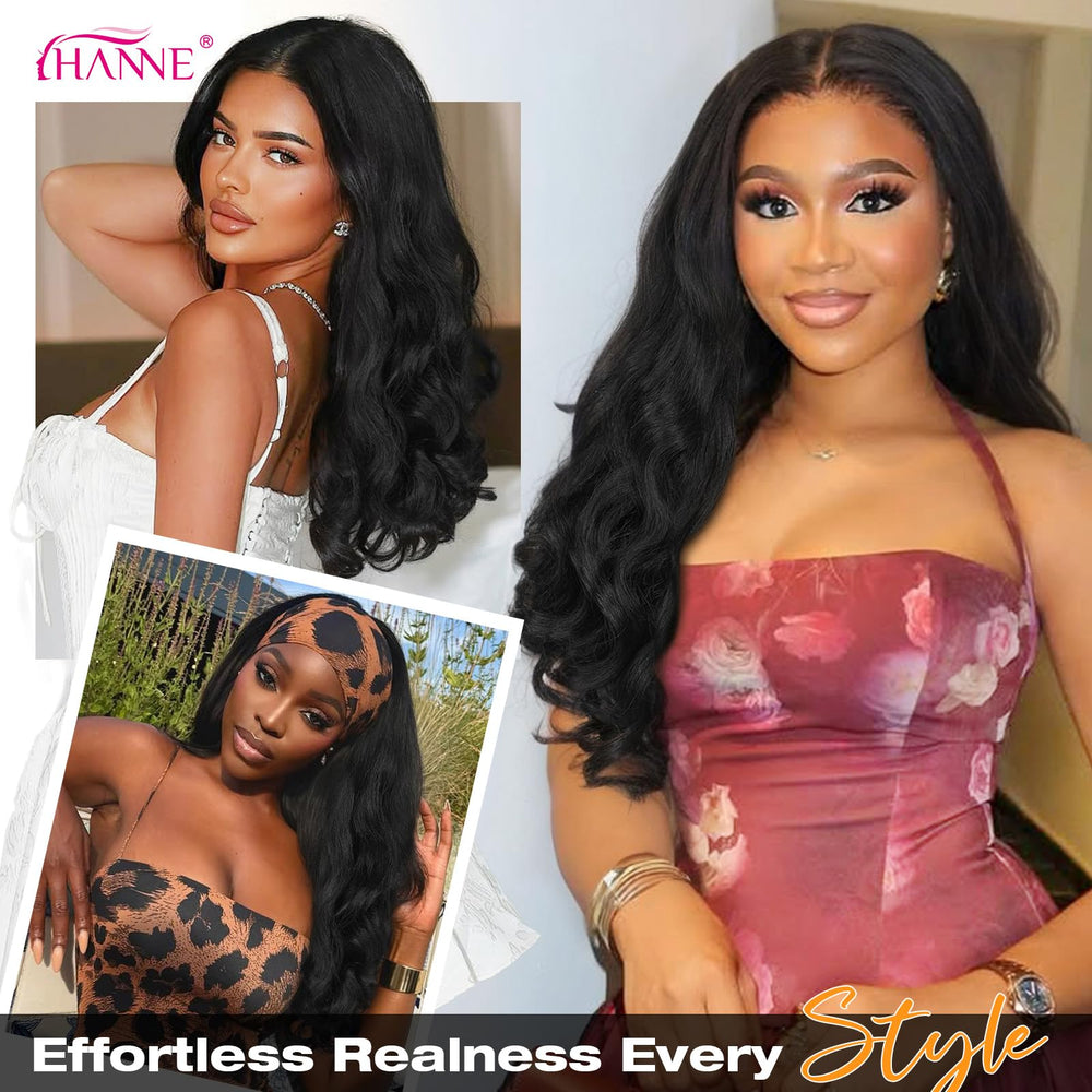 HANNE Yaki Curly V Part Wig voluminous yaki texture adds natural body