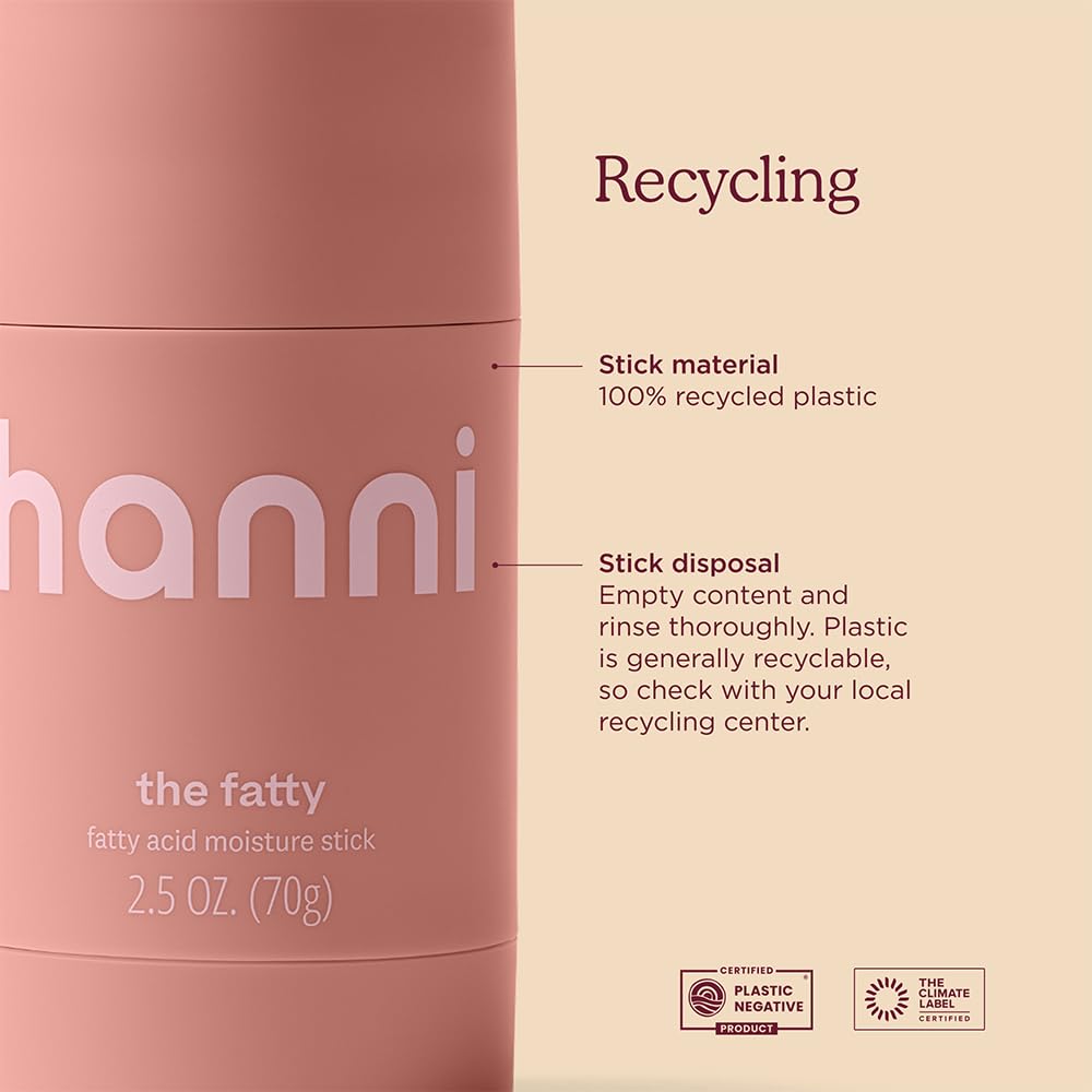 HANNI Fatty Stick being applied on arm shows layer-friendly hydration.