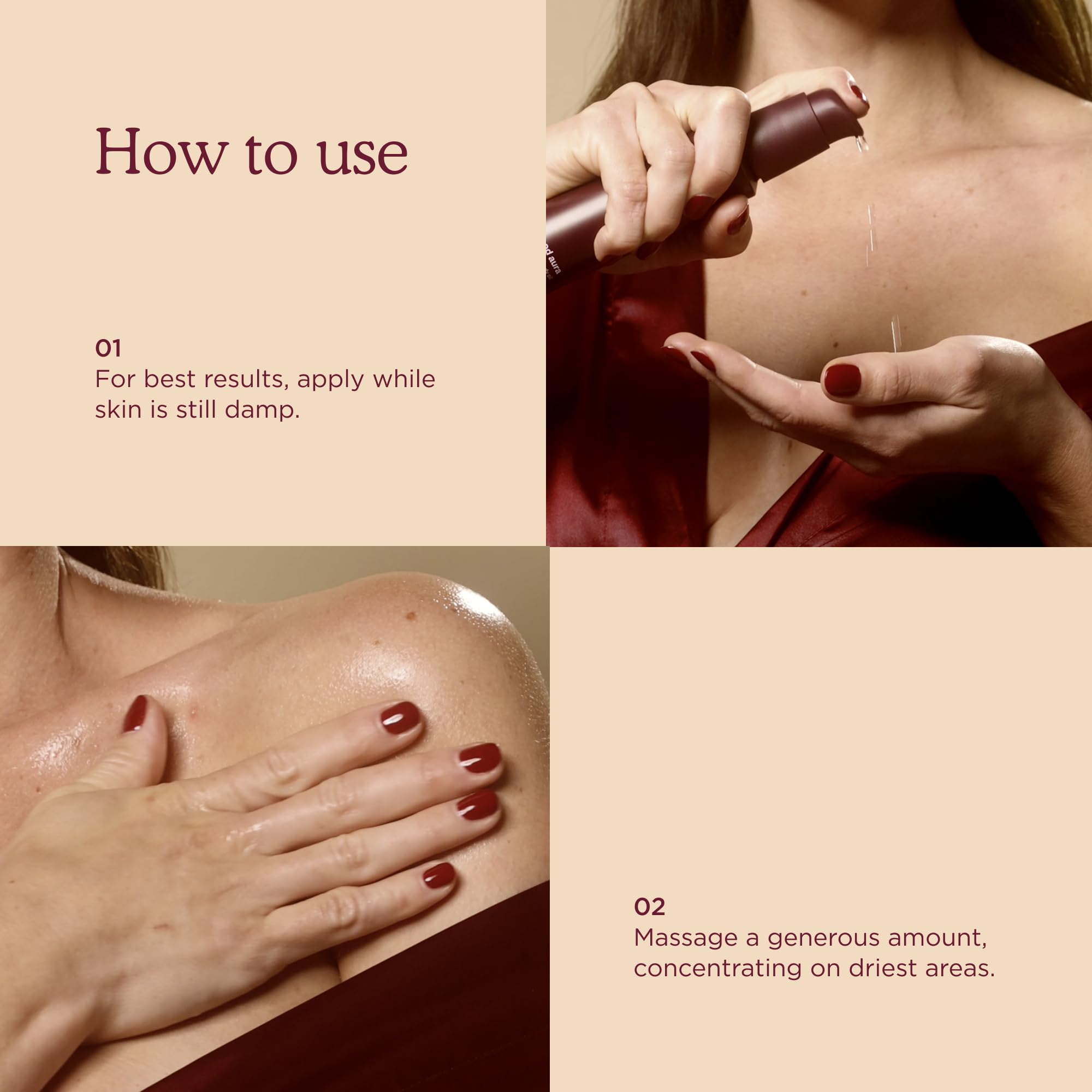 HANNI Good Aura ingredients jojoba baobab coconut buriti nourish skin.