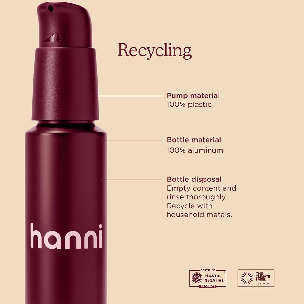 HANNI Good Aura sustainable packaging aligns with eco-friendly skincare.