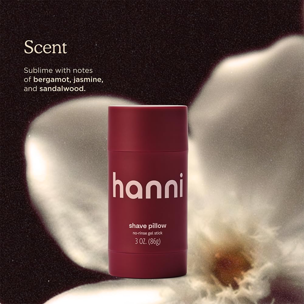 HANNI Shave Pillow contains cactus water and glycerin for skin hydration