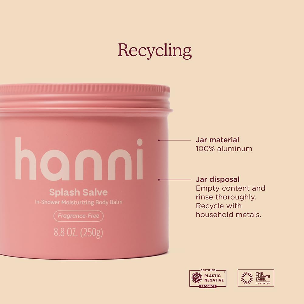 HANNI Splash Salve after-shaving use demonstrating post-cleanse hydration.