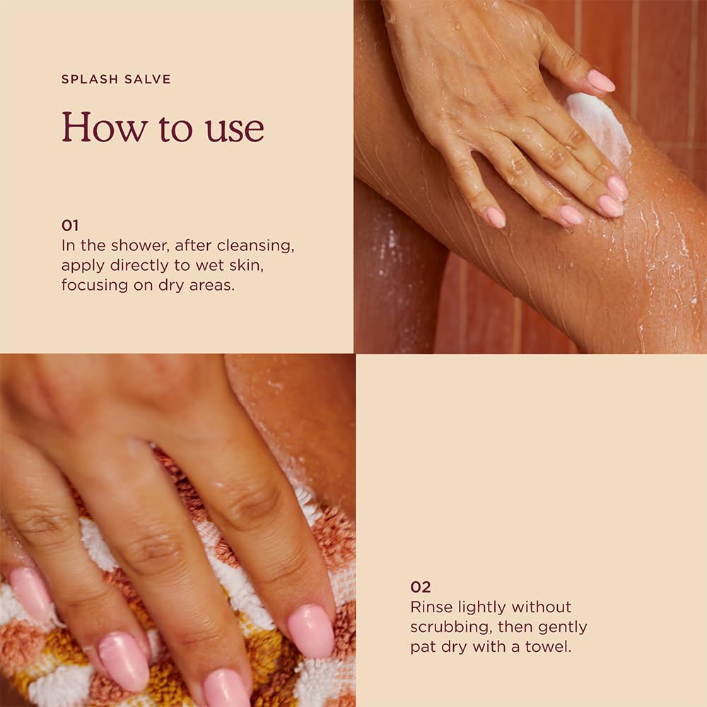 HANNI Splash Salve fragrance-free label on tub emphasizing hypoallergenic care.
