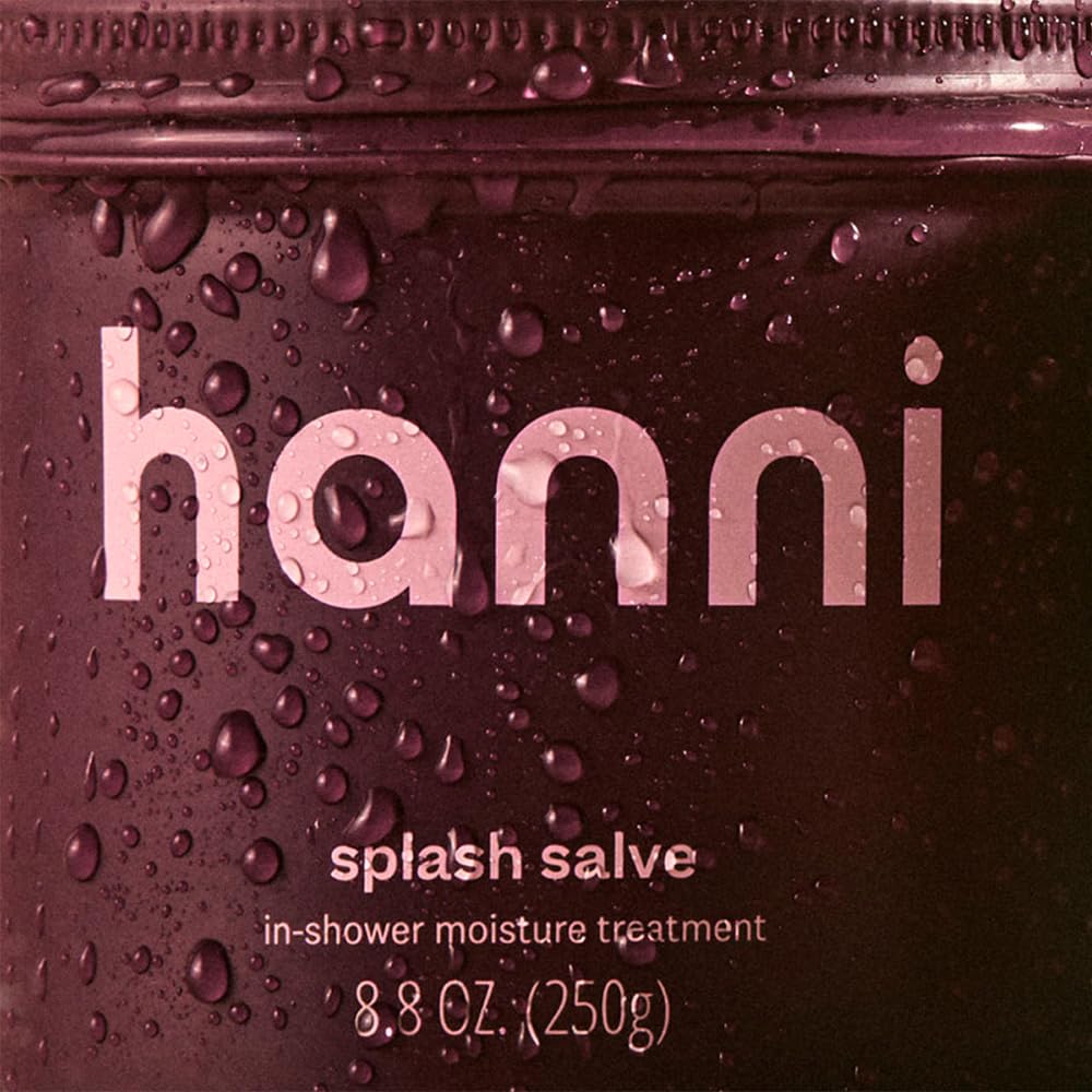 HANNI Splash Salve on wet skin delivers quick hydration during shower.