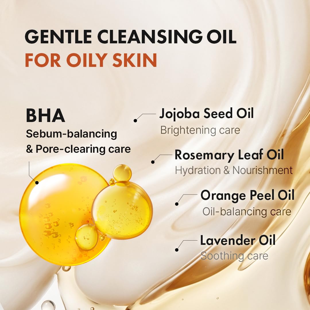 Hanskin BHA Pore Cleansing Oil fits into double cleansing routine for clean skin.