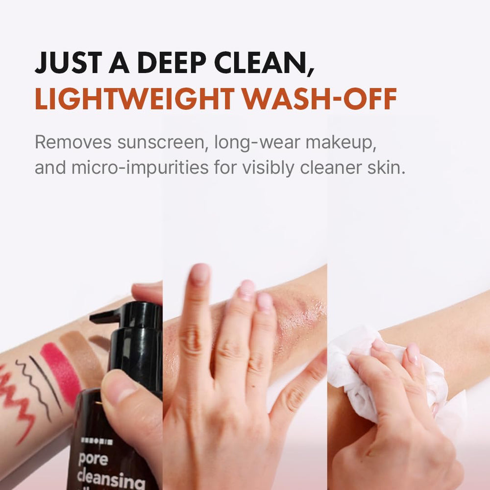 Hanskin BHA Pore Cleansing Oil uses salicylic acid to support gentle exfoliation.