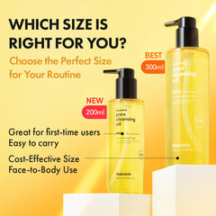 Hanskin PHA Pore Cleansing Oil pump top dispensing oil