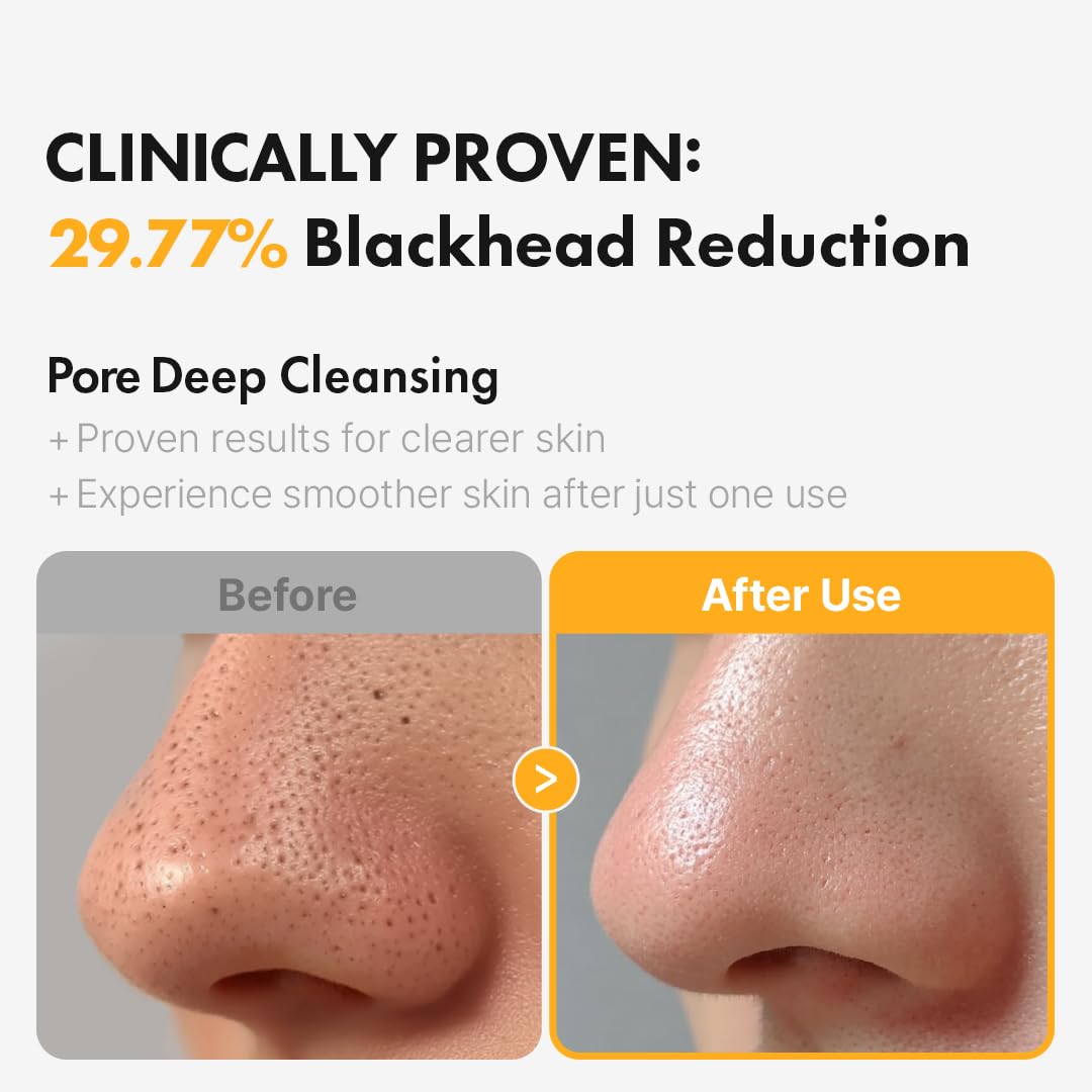 Hanskin PHA Pore Cleansing Oil being rinsed for residue-free finish