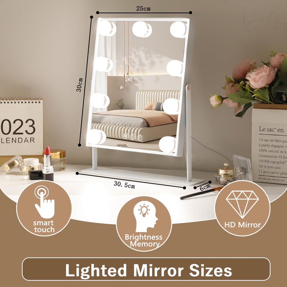 Hansong vanity mirror metal frame close-up highlighting sturdy build