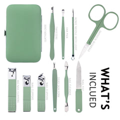 HANTEKAS nail clippers and scissors with premium stainless steel for durable nail care.