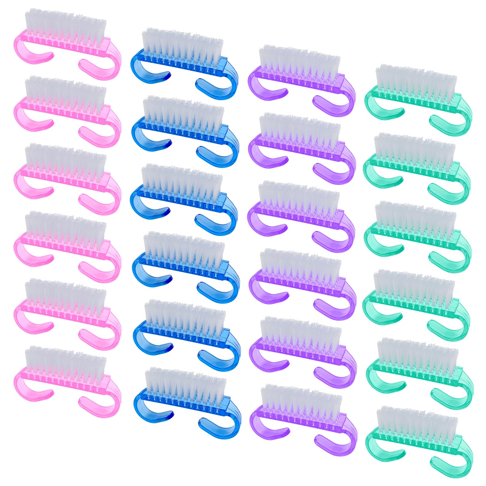 HANWER Handle Grip Nail Brush with ergonomic hold for comfortable scrubbing.
