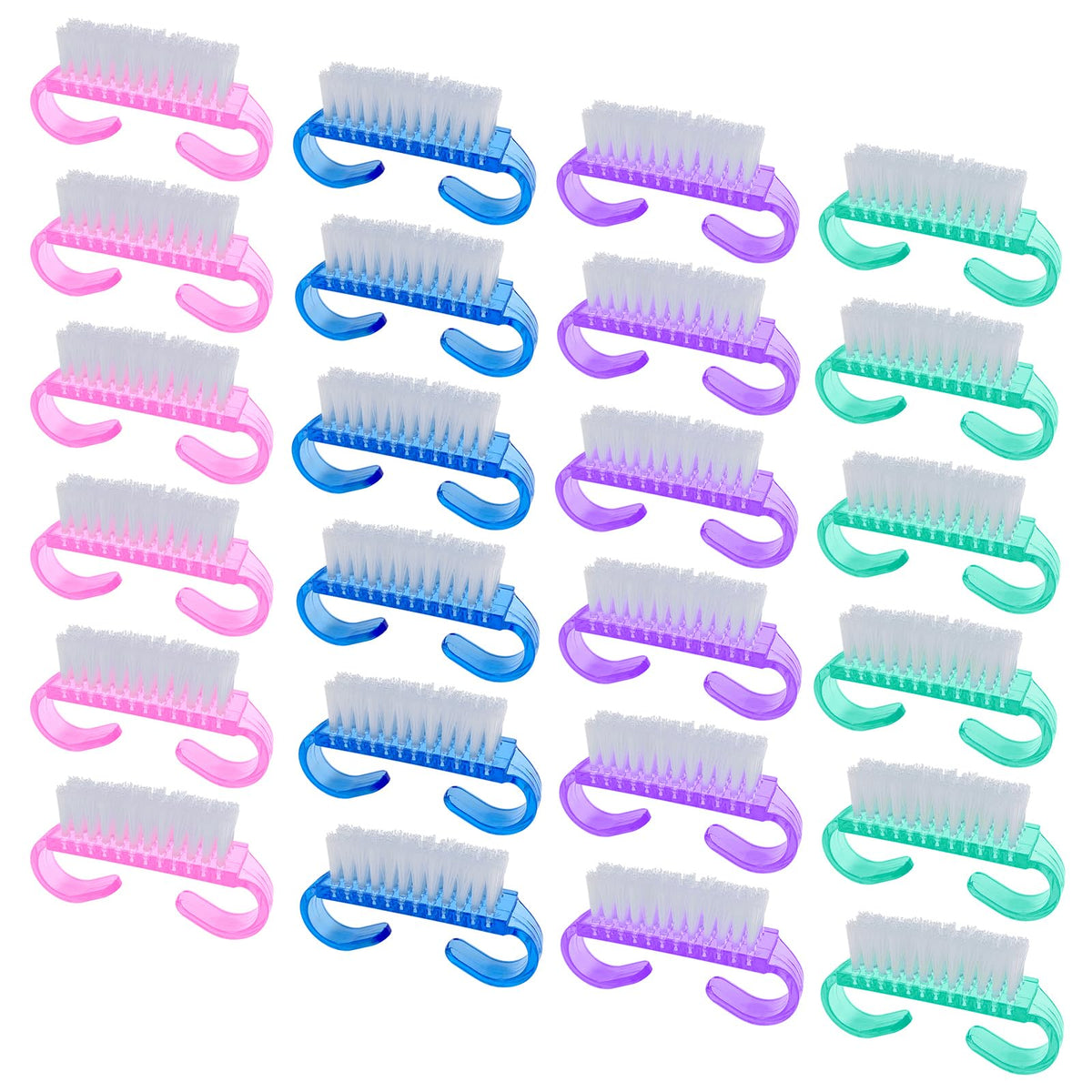 HANWER Handle Grip Nail Brush with ergonomic hold for comfortable scrubbing.