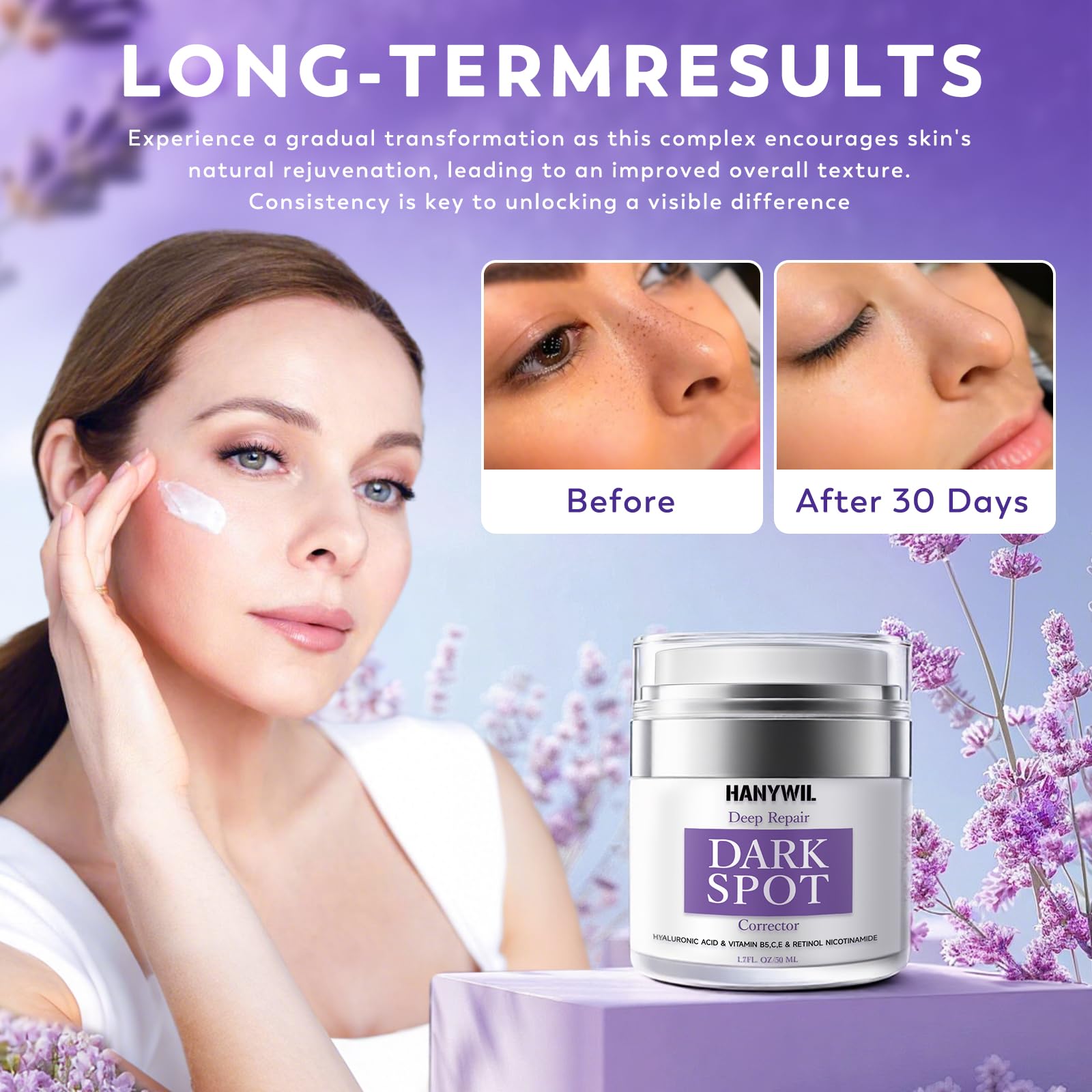 HANYWIL serum application on hands demonstrates easy daily use
